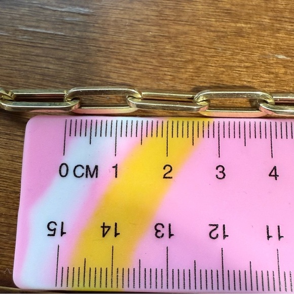 14k Solid Yellow Gold Classic Paperclip Necklace 12.7g - Picture 5 of 5